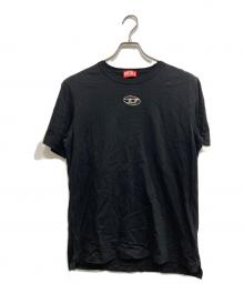 DIESEL（ディーゼル）の古着「オーバルD ロゴ オーガニックコットンTシャツ」｜ブラック
