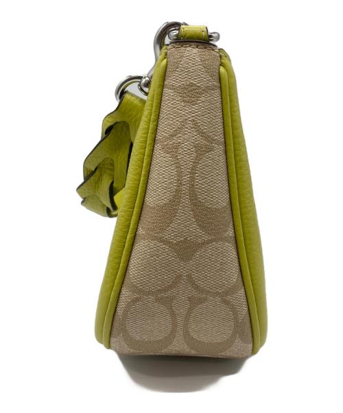 COACH（コーチ）COACH (コーチ) テリ ショルダー バッグ・シグネチャー キャンバス グリーンの古着・服飾アイテム