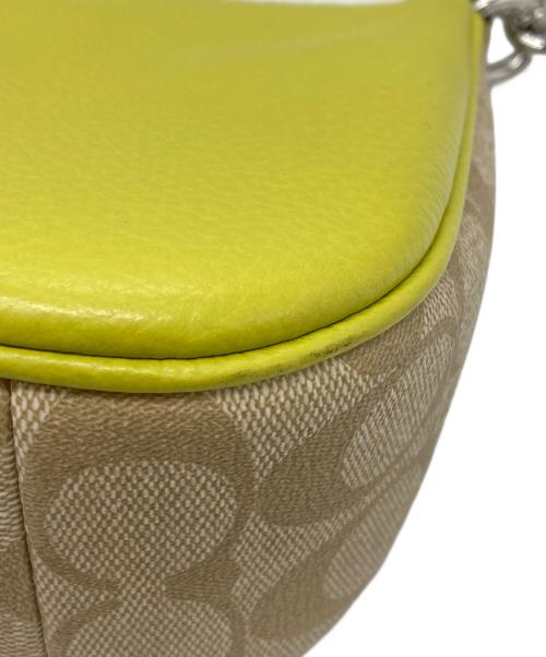 COACH（コーチ）COACH (コーチ) テリ ショルダー バッグ・シグネチャー キャンバス グリーンの古着・服飾アイテム