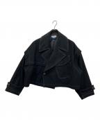 MAISON SPECIALメゾンスペシャル）の古着「2WAYステッチショートブルゾン」｜ブラック