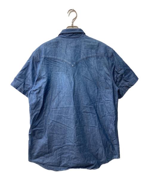 LEVI'S（リーバイス）LEVI'S (リーバイス) 半袖デニムウエスタンシャツ インディゴ サイズ:Ｌの古着・服飾アイテム