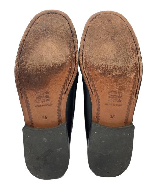 ARTESANOS（アルテサノス）ARTESANOS (アルテサノス) ローファー ブラック サイズ:36の古着・服飾アイテム