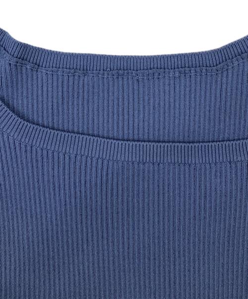 Snidel（スナイデル）Snidel (スナイデル) Sustainableプリーツフリルドッキングワンピース ブルー サイズ:Fの古着・服飾アイテム