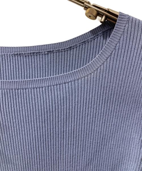 Snidel（スナイデル）Snidel (スナイデル) Sustainableプリーツフリルドッキングワンピース ブルー サイズ:Fの古着・服飾アイテム