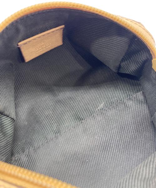 GUCCI（グッチ）GUCCI (グッチ) GGキャンバス×レザー マルチポーチ ベージュの古着・服飾アイテム