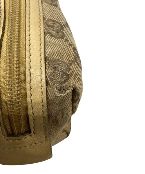 GUCCI（グッチ）GUCCI (グッチ) GGキャンバス×レザー マルチポーチ ベージュの古着・服飾アイテム