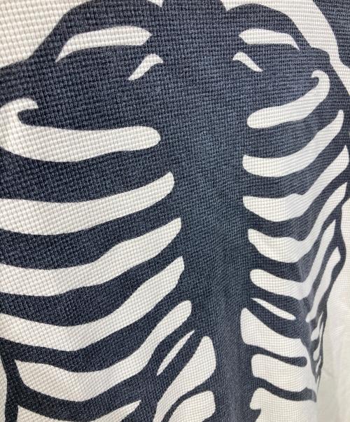 VANSON（バンソン）VANSON (バンソン) スケルトンボーンプリントTシャツ ベージュ サイズ:Mの古着・服飾アイテム