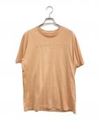 MM6 Maison Margielaエムエムシックスメゾンマルジェラ）の古着「ロゴTシャツ」｜ベージュ