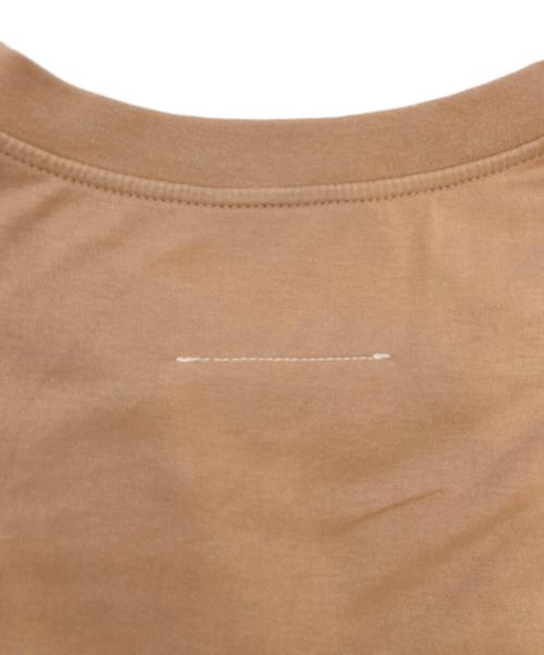 MM6 Maison Margiela（エムエムシックスメゾンマルジェラ）MM6 Maison Margiela (エムエムシックスメゾンマルジェラ) ロゴTシャツ ベージュ サイズ:Ｓの古着・服飾アイテム