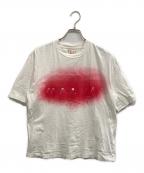 MARNIマルニ）の古着「ロゴTシャツ」｜ホワイト×ピンク