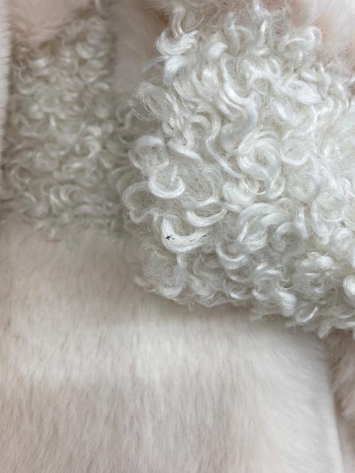 furfur（ファーファー）furfur (ファーファー) エコファーミックスブルゾン アイボリー サイズ:FREEの古着・服飾アイテム