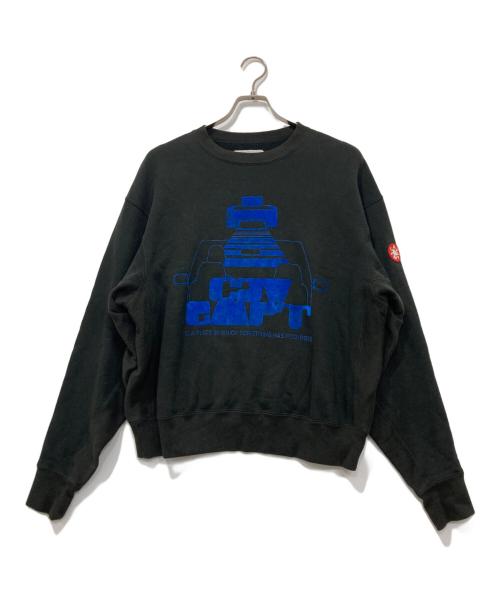 C.E（シーイー）C.E (シーイー) MD INCIDENT CREW NECK スウェット ブラック サイズ:Sの古着・服飾アイテム