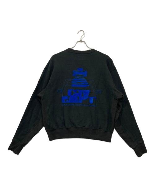 C.E（シーイー）C.E (シーイー) MD INCIDENT CREW NECK スウェット ブラック サイズ:Sの古着・服飾アイテム