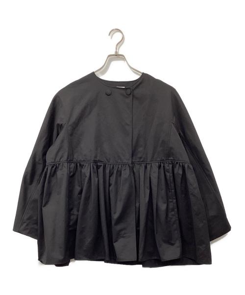 23区（ニジュウサンク）23区 (ニジュウサンク) 撥水加工 グロッシーツイル アウター ブラック サイズ:38の古着・服飾アイテム