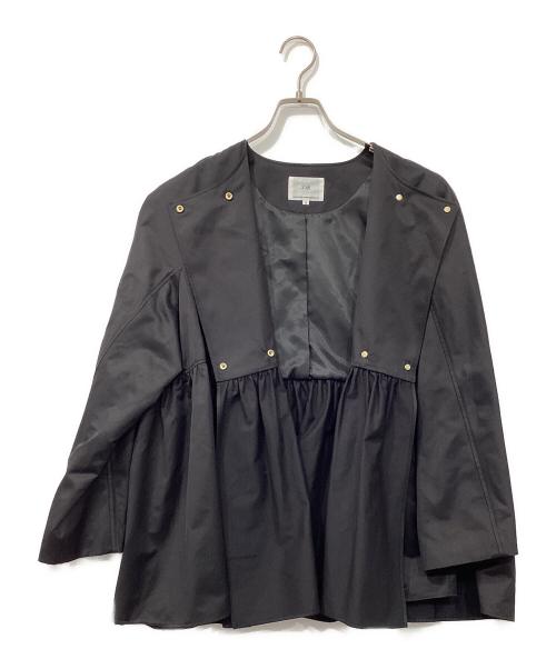 23区（ニジュウサンク）23区 (ニジュウサンク) 撥水加工 グロッシーツイル アウター ブラック サイズ:38の古着・服飾アイテム