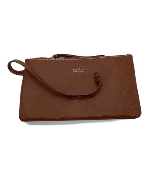 POLENE（ポレーヌ）POLENE (ポレーヌ) Cyme Mini 2WAYバッグ/シム ミニ 2WAY バッグ ブラウンの古着・服飾アイテム