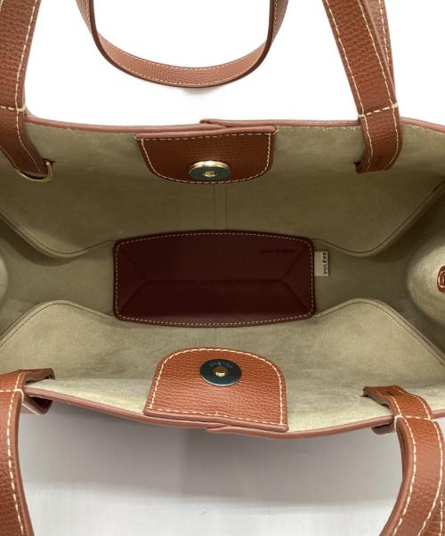 POLENE（ポレーヌ）POLENE (ポレーヌ) Cyme Mini 2WAYバッグ/シム ミニ 2WAY バッグ ブラウンの古着・服飾アイテム