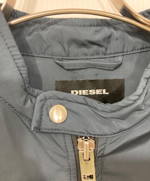 DIESEL（ディーゼル）DIESEL (ディーゼル) ナイロンライダースジャケット ネイビー サイズ:Mの古着・服飾アイテム