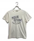 maison kitsuneメゾンキツネ）の古着「TEE-SHIRT PALAIS ROYAL パレ ロワイヤル/プリントTシャツ」｜ホワイト