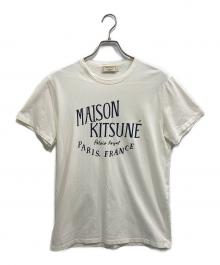 maison kitsune（メゾンキツネ）の古着「TEE-SHIRT PALAIS ROYAL パレ ロワイヤル/プリントTシャツ」｜ホワイト