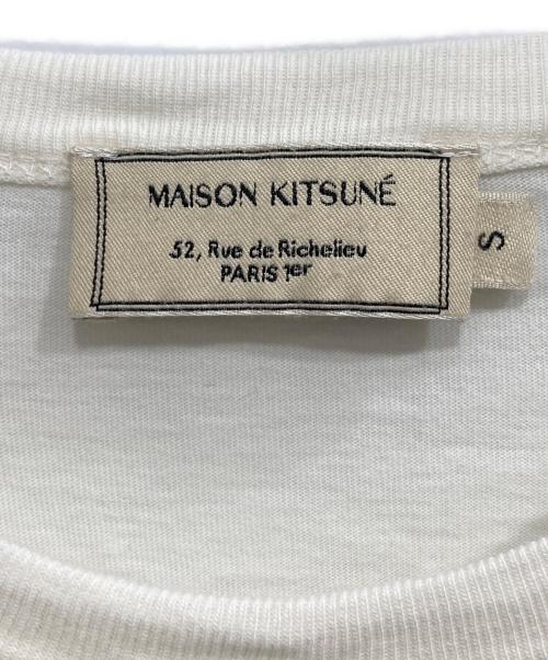 maison kitsune（メゾンキツネ）MAISON KITSUNE (メゾンキツネ) TEE-SHIRT PALAIS ROYAL パレ ロワイヤル/プリントTシャツ ホワイト サイズ:Sの古着・服飾アイテム