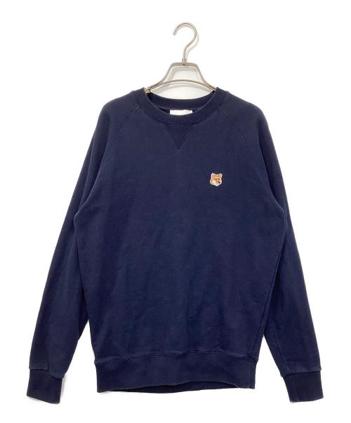 maison kitsune（メゾンキツネ）maison kitsune (メゾンキツネ) ト FOX HEAD PATCH CLASSIC SWEATSHIRT ネイビー サイズ:Ｓの古着・服飾アイテム