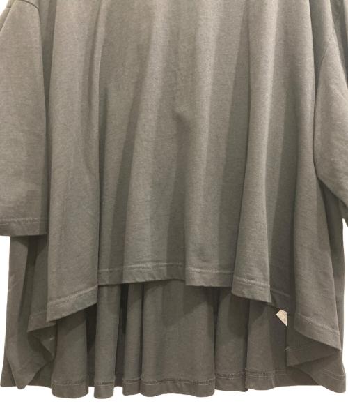 SUM1 STYLE（スミスタイル）SUM1 STYLE (スミスタイル) ギャザー七分袖Tシャツ ブラック サイズ:FREEの古着・服飾アイテム