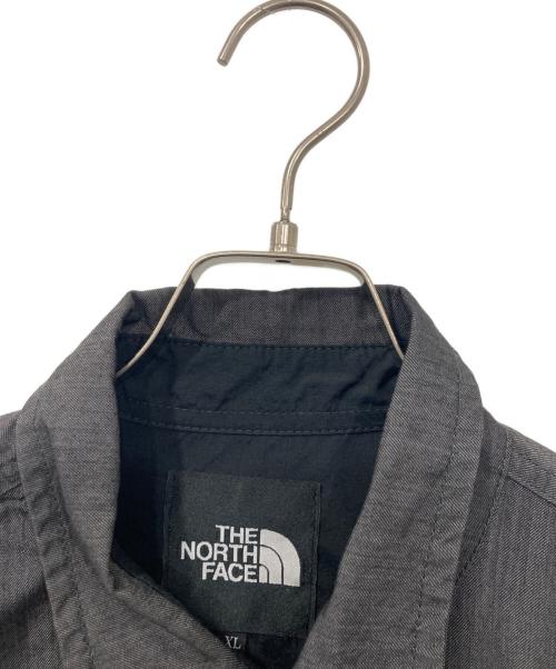 THE NORTH FACE（ザ ノース フェイス）THE NORTH FACE (ザ ノース フェイス) L/S NYLON DENIM NUPTSE SHIRT/ロングスリーブ ナイロン デニム ヌプシ シャツ グレー サイズ:XL 未使用品の古着・服飾アイテム