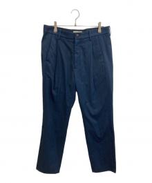 jieda（ジエダ）の古着「GABADINE TUCK SLACKS」｜ブルー