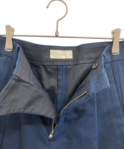 jieda（ジエダ）jieda (ジエダ) GABADINE TUCK SLACKS ブルー サイズ:2の古着・服飾アイテム