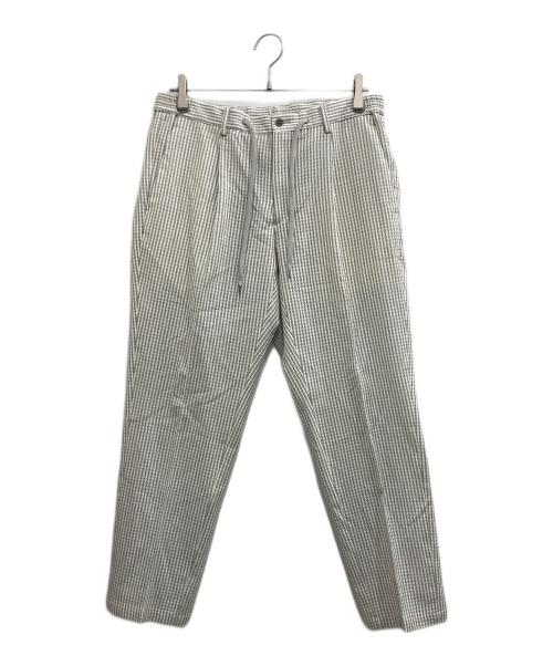 UNIVERSAL LANGUAGE（ユニバーサルランゲージ）UNIVERSAL LANGUAGE (ユニバーサルランゲージ) シアサッカー セットアップ グレー サイズ:ジャケット :SIZE L パンツ：SIZE Mの古着・服飾アイテム