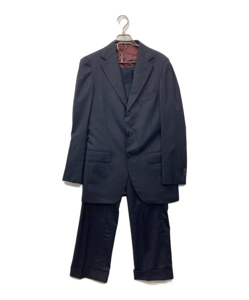 UNIVERSAL LANGUAGE（ユニバーサルランゲージ）UNIVERSAL LANGUAGE (ユニバーサルランゲージ) セットアップスーツ ネイビー サイズ:48-8Dの古着・服飾アイテム