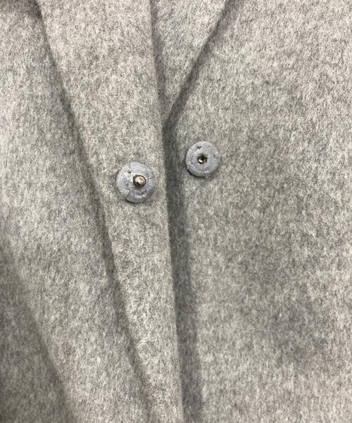 INDIVI（インディヴィ）INDIVI (インディヴィ) ハミルトンウール リバーテーラーコート グレー サイズ:38の古着・服飾アイテム