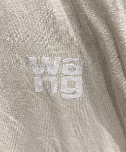 ALEXANDER WANG（アレキサンダー・ワン）ALEXANDER WANG (アレキサンダー・ワン) ESSENTIAL JSY SS TEE ベージュ サイズ:mediumの古着・服飾アイテム