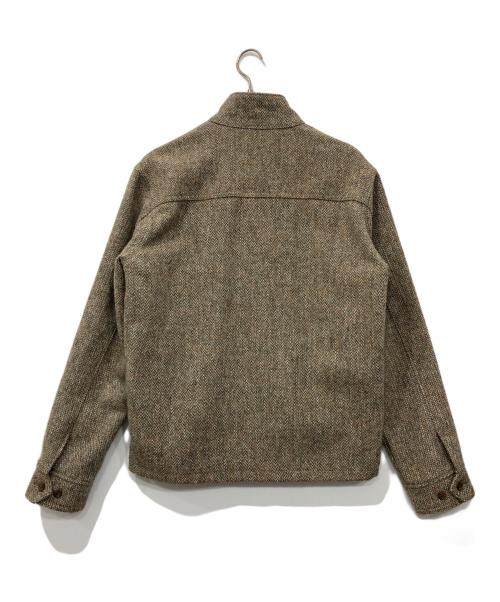 GB sport（ゴールデンベアスポーツ）GB sport (ゴールデンベアスポーツ) Harris Tweed (ハリスツイード) スイングトップ グレー×ブラウン サイズ:Lの古着・服飾アイテム