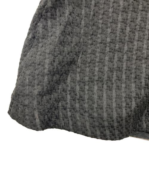 Le Jardiner（ル・ジャルディニエ）Le Jardiner (ル・ジャルディニエ) ビスチェ風ハイネック花柄シアーレースワッフルワンピースドレス ブラック サイズ:Mの古着・服飾アイテム