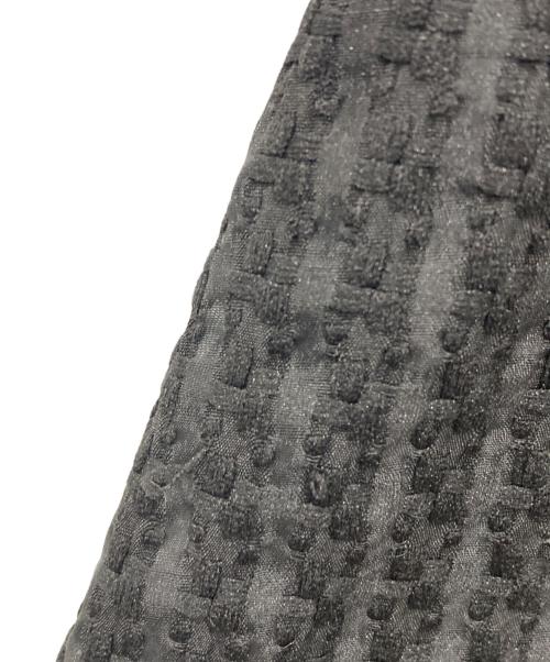 Le Jardiner（ル・ジャルディニエ）Le Jardiner (ル・ジャルディニエ) ビスチェ風ハイネック花柄シアーレースワッフルワンピースドレス ブラック サイズ:Mの古着・服飾アイテム