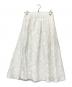 GRACE CONTINENTAL (（グレースコンチネンタル) フラワージャガードタックスカート ホワイト サイズ:38：10000円