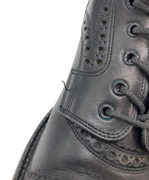 foot the coacher（フットザコーチャー）foot the coacher (フットザコーチャー) ウィングチップブーツ ブラック サイズ:8.5の古着・服飾アイテム