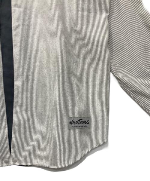 WILD THINGS（ワイルドシングス）WILD THINGS (ワイルドシングス) narifuri (ナリフリ) ベンチレーションデナリシャツ グレー サイズ:XLの古着・服飾アイテム