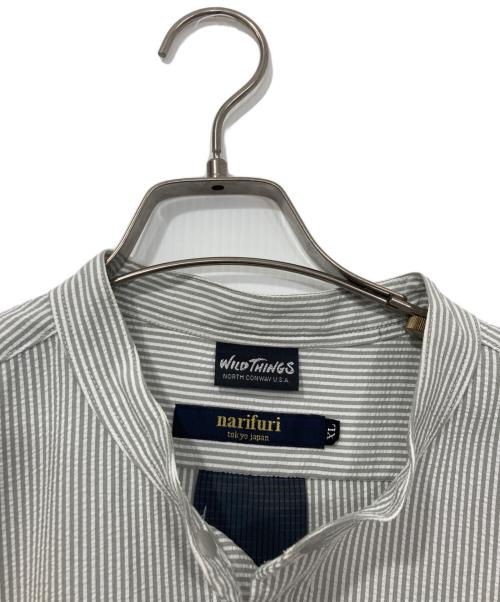 WILD THINGS（ワイルドシングス）WILD THINGS (ワイルドシングス) narifuri (ナリフリ) ベンチレーションデナリシャツ グレー サイズ:XLの古着・服飾アイテム