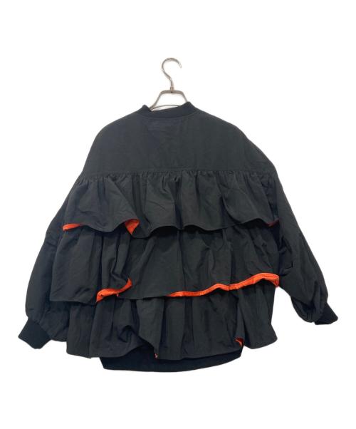 Risley（リズレー）RISLEY (リズレー) バックフリルブルゾン ブラック サイズ:FREEの古着・服飾アイテム