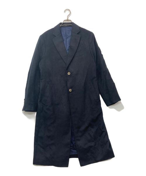 ARTISAN（アルチザン）ARTISAN (アルチザン) シルク チェスターコート ネイビー サイズ:Mの古着・服飾アイテム