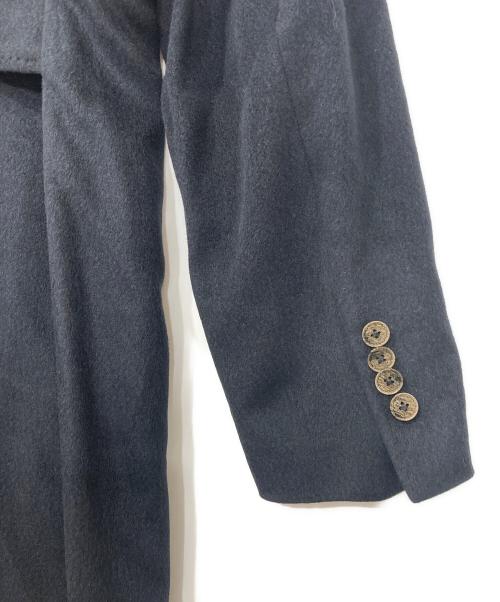 ARTISAN（アルチザン）ARTISAN (アルチザン) シルク チェスターコート ネイビー サイズ:Mの古着・服飾アイテム