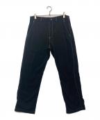 COMME des GARCONS HOMMEコムデギャルソン オム）の古着「綿ナイロンリップクロスパンツ」｜ブラック