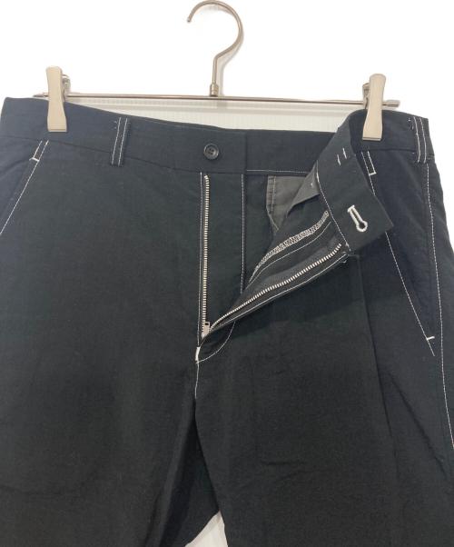 COMME des GARCONS HOMME（コムデギャルソン オム）COMME des GARCONS HOMME (コムデギャルソン オム) 綿ナイロンリップクロスパンツ ブラック サイズ:Sの古着・服飾アイテム