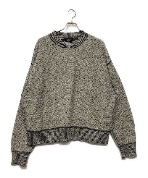 UNUSED（アンユーズド）UNUSED (アンユーズド) Wool knit pullover/ウールニット　プルオーバー グレー サイズ:4の古着・服飾アイテム