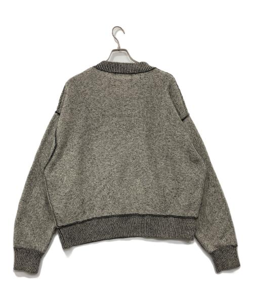 UNUSED（アンユーズド）UNUSED (アンユーズド) Wool knit pullover/ウールニット　プルオーバー グレー サイズ:4の古着・服飾アイテム