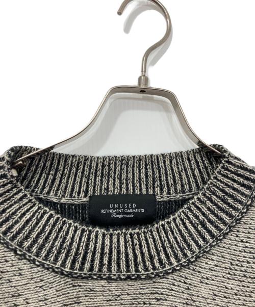 UNUSED（アンユーズド）UNUSED (アンユーズド) Wool knit pullover/ウールニット　プルオーバー グレー サイズ:4の古着・服飾アイテム