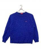 SUPREMEシュプリーム）の古着「Small Box Speckle Sweater/スモール　ボックス　スパークル　セーター」｜ロイヤルブルー